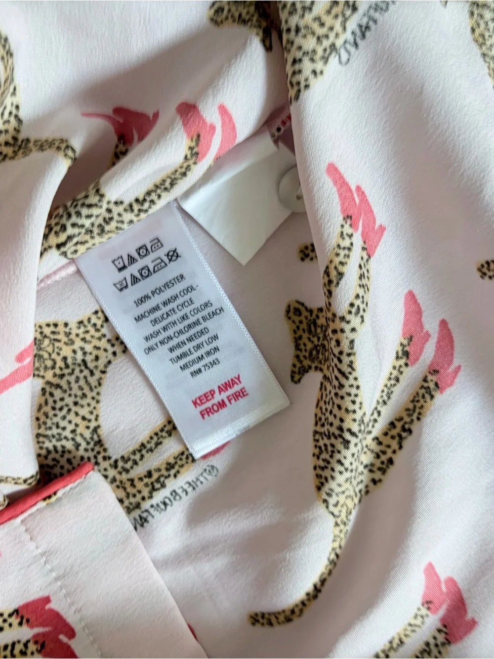 Printed Short Pajama Set in Light Pink